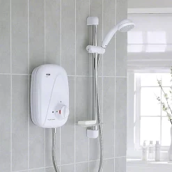Mira Sh Mira - Vigour Thermostatic Power Shower - White & Chrome -Aqualisa Shop 1.1532.353 d1