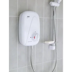 Mira Sh Mira - Vigour Thermostatic Power Shower - White & Chrome
