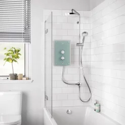Mira Sh Mira Azora Dual 9.8 KW Electric Shower - Frosted Glass -Aqualisa Shop 1.1634.156 d2