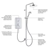 Mira Sh Mira Jump Dual 10.8 KW Electric Shower - White -Aqualisa Shop 1.1788.576 d5