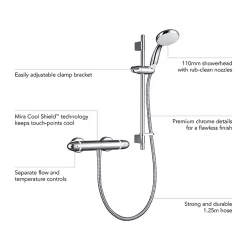 Mira Sh Mira Coda Pro EV Thermostatic Bar Shower Mixer - Chrome 10 Mira Sh Mira Coda Pro EV Thermostatic Bar Shower Mixer - Chrome -Aqualisa Shop 1.1836.005 d1nnn