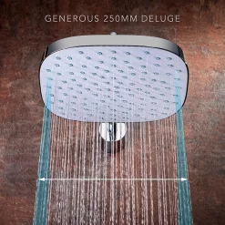 Mira Sh Mira Evoco Dual Outlet Chrome Thermostatic Mixer Shower -Aqualisa Shop 1.1967.002 d2