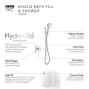 Mira Sh Mira Evoco Dual Outlet Chrome Thermostatic Mixer Shower With Bathfill