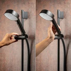 Mira Sh Mira Evoco Triple Outlet Matt Black Thermostatic Mixer Shower With Bathfill -Aqualisa Shop 1.1967.010 d3
