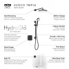Mira Sh Mira Evoco Triple Outlet Matt Black Thermostatic Mixer Shower With Bathfill -Aqualisa Shop 1.1967.010 d7