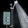 Mira Sh Mira - Azora 9.8kw Thermostatic Electric Shower - Frosted Glass -Aqualisa Shop 11634011 d1