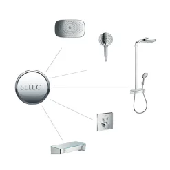 Hansgrohe ShowerTablet Select Exposed Thermostatic Shower Mixer 300 -Aqualisa Shop 13171000 d1