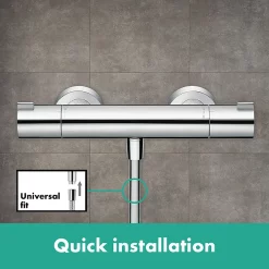 Hansgrohe Ecostat 1001 CL Thermostatic Exposed Shower Mixer -Aqualisa Shop 13211000 d1