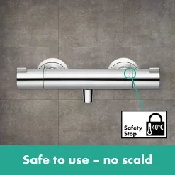 Hansgrohe Ecostat 1001 CL Thermostatic Exposed Shower Mixer -Aqualisa Shop 13211000 d2