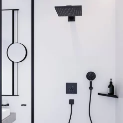 Hansgrohe ShowerSelect Thermostatic Mixer For Concealed Installation For 2 Outlets - Matt Black -Aqualisa Shop 15763670 d1