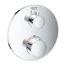 Grohe Grohtherm 1-Outlet Thermostatic Shower Mixer Trim With Shut-Off Valve -Aqualisa Shop 24075000 d1