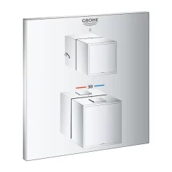 Grohe Grohtherm Cube 2-Outlet Thermostatic Shower Mixer Trim With Diverter Valve -Aqualisa Shop 24154000 d1