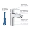 Grohe Grohtherm Smartcontrol Perfect Shower With Ceiling Mounted 310 Cube Shower Head + FREE BASIN TAP -Aqualisa Shop 24166003 d1