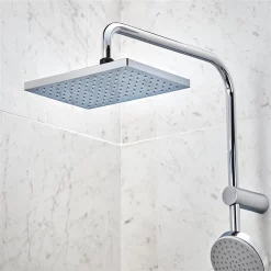 Hansgrohe Vernis Shape EcoSmart Showerpipe 230 Thermostatic Bath Shower Mixer -Aqualisa Shop 26098000.ai2