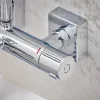 Hansgrohe Vernis Shape EcoSmart Showerpipe 230 Thermostatic Bath Shower Mixer -Aqualisa Shop 26098000.ai5