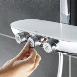 Grohe Rainshower SmartControl 360 DUO Shower System - Moon White -Aqualisa Shop 26250000 d4