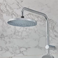 Hansgrohe Vernis Blend Showerpipe 200 Thermostatic Shower Mixer - Chrome -Aqualisa Shop 26276000.ai1