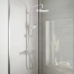 Hansgrohe Vernis Blend Showerpipe 200 Thermostatic Shower Mixer - Chrome -Aqualisa Shop 26276000 d1