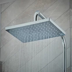 Hansgrohe Vernis Shape Showerpipe 230 Thermostatic Shower Mixer - Chrome -Aqualisa Shop 26286000.ai1