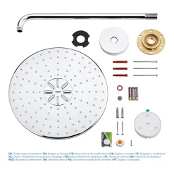 Grohe Rainshower SmartConnect 310 Shower Head & Arm With Wireless Remote 10 Grohe Rainshower SmartConnect 310 Shower Head & Arm With Wireless Remote -Aqualisa Shop 26640000 d2n