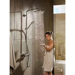 Hansgrohe Croma Select S EcoSmart Showerpipe 280 Thermostatic Shower Mixer