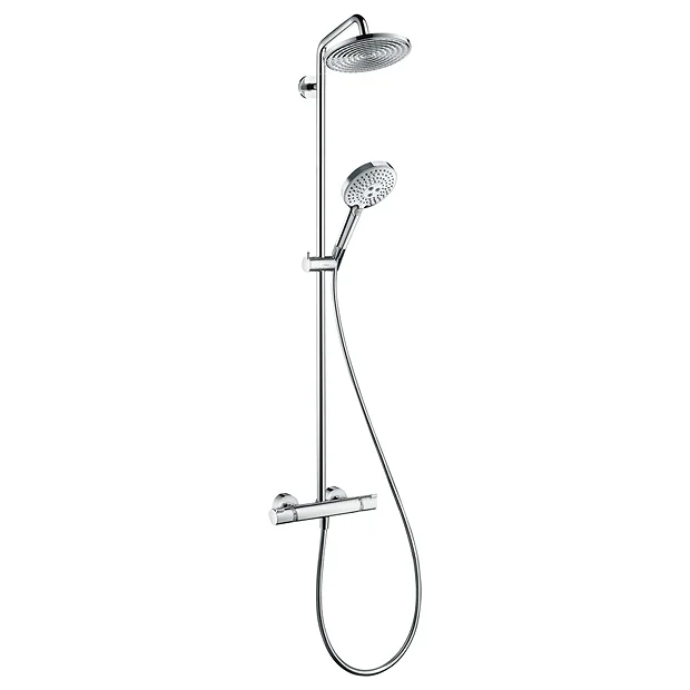 Hansgrohe Raindance S Showerpipe 240 EcoSmart 9 L/min Thermostatic Shower Mixer 3 Hansgrohe Raindance S Showerpipe 240 EcoSmart 9 L/min Thermostatic Shower Mixer