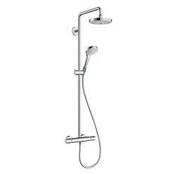 Hansgrohe Croma Select S EcoSmart Showerpipe 180 Thermostatic Shower Mixer