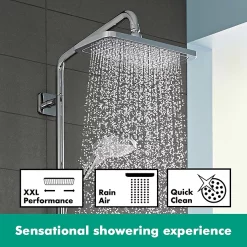 Hansgrohe Croma E Showerpipe 280 Thermostatic Shower Mixer -Aqualisa Shop 27630000 d3