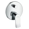 Hansgrohe Metris Concealed Single Lever Manual Bath Mixer 2 Hansgrohe Metris Concealed Single Lever Manual Bath Mixer -Aqualisa Shop 31493000 l