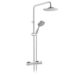 Just Taps Plu JTP Vos Florence Chrome Thermostatic Shower