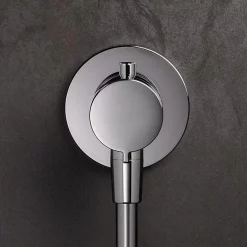 Keuco Ixmo Solo Round Thermostatic Shower Mixer Valve - Chrome 9 Keuco Ixmo Solo Round Thermostatic Shower Mixer Valve - Chrome -Aqualisa Shop 59554010021 d1