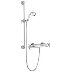 Chatsworth Traditional Crosshead Shower Bar Valve + Slider Rail Kit -Aqualisa Shop 61axsvsr detail1