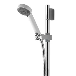 Aqualisa - Aquastream Thermo Power Shower With Adjustable Head - White/Chrome