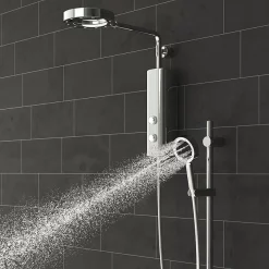 AQUAS Sh AQUAS AquaMax Flex Manual X-Jet 9.5KW White Electric Shower -Aqualisa Shop a000267 d5
