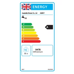 AQUAS Sh AQUAS AquaMax Flex Manual Smart 9.5KW Brushed Brass Electric Shower