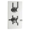 Hudson Reed Tec Pura Twin Concealed Thermostatic Shower Valve + 8" Fixed Head -Aqualisa Shop a3003va3217nd2
