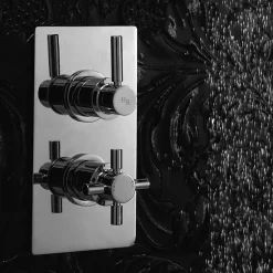 Hudson Reed Tec Pura Twin Concealed Thermostatic Shower Valve -Aqualisa Shop a3003vd