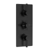Hudson Reed Tec Pura Plus Triple Concealed Thermostatic Shower Valve - Matt Black -Aqualisa Shop a4003l