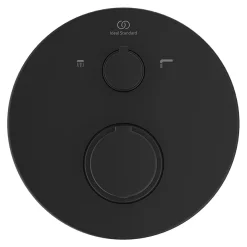 Ideal Standard Silk Black Ceratherm T100 Built-In Thermostatic 2 Outlet Bath Shower Mixer -Aqualisa Shop a5814xg d1