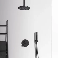 Ideal Standard Silk Black Ceratherm T100 Built-In Thermostatic 2 Outlet Bath Shower Mixer -Aqualisa Shop a5814xg d2