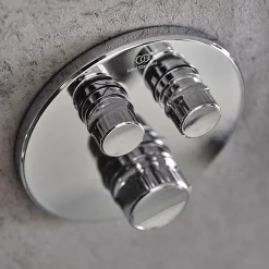 Ideal Standard Ceratherm Navigo Chrome Built-In Thermostatic 2 Outlet Round Shower Mixer + Easybox -Aqualisa Shop a7296aaa1000nu d2