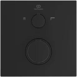 Ideal Standard Silk Black Ceratherm C100 Built-In Thermostatic 2 Outlet Bath Shower Mixer -Aqualisa Shop a7522xg d1