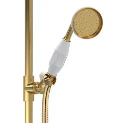 Hudson Reed Brushed Brass Thermostatic Shower Valve & Rigid Riser Kit -Aqualisa Shop a8117 d2