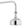 Nui Traditional Twin Exposed Shower Valve & Rigid Riser Kit W 4" Apron Fixed Shower