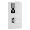 Hudson Reed Art Twin Concealed Thermostatic Shower Valve W/ Rectangular Slider Rail Kit -Aqualisa Shop art3210a3167nd2