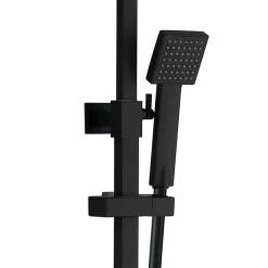 Arezzo Modern Square Thermostatic Shower (300 X 300mm Head - Matt Black) -Aqualisa Shop arz3mbh d1