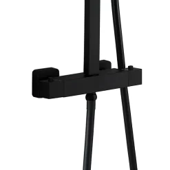 Arezzo Modern Square Thermostatic Shower (300 X 300mm Head - Matt Black) -Aqualisa Shop arz3mbh d2