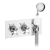Victorian Plumbing Astoria Traditional Concealed Thermostatic 2-Way Shower Valve With Handset 2 Victorian Plumbing Astoria Traditional Concealed Thermostatic 2-Way Shower Valve With Handset -Aqualisa Shop ast51vh n l