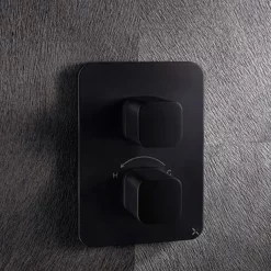 Crosswater Atoll/Glide II/Marvel Crossbox 1 Outlet Trim & Levers - Matt Black