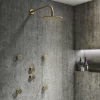 Arezzo Brushed Brass Concealed Individual Diverter + Thermostatic Control Shower Valve -Aqualisa Shop azbb39 d7
